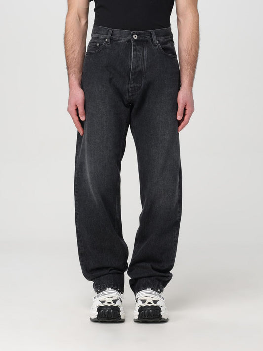 Off White Jeans Men Black