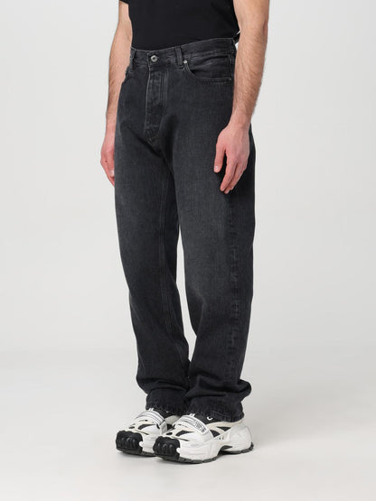 Off White Jeans Men Black