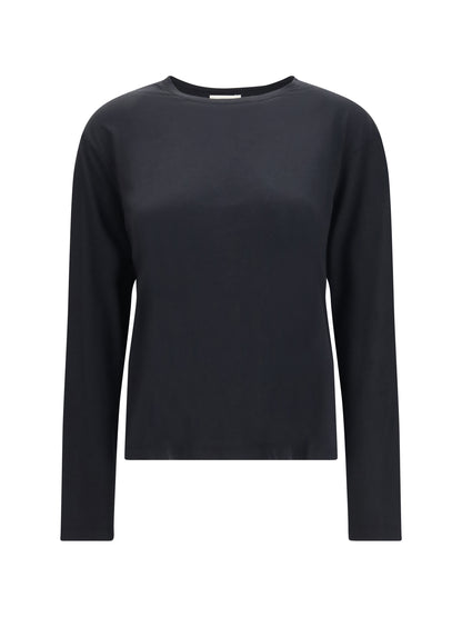 Toteme Long-sleeve cotton T-shirt - Black