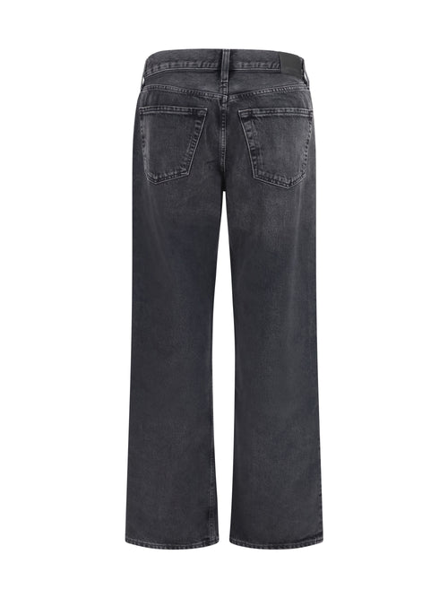 Citizens Of Humanity Wide-leg Denim Jeans - Vintage Black (Washed Black)