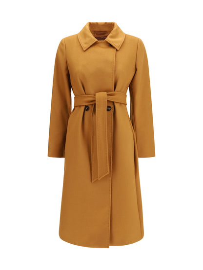 Max Mara Studio Double breasted wool Coat - Caramello