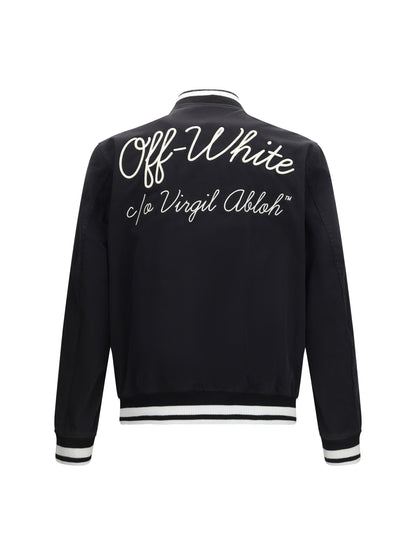 OFF-WHITE Script Cotgab Souvenir varsity Jacket