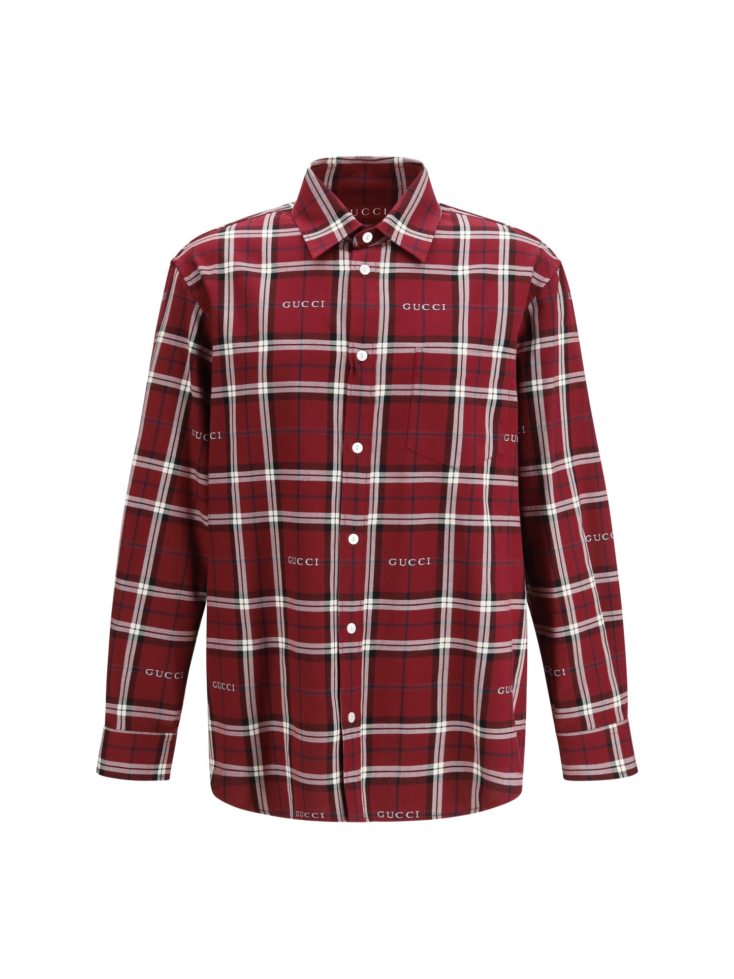 GUCCI Multicolour tartan cotton jacquard Shirt