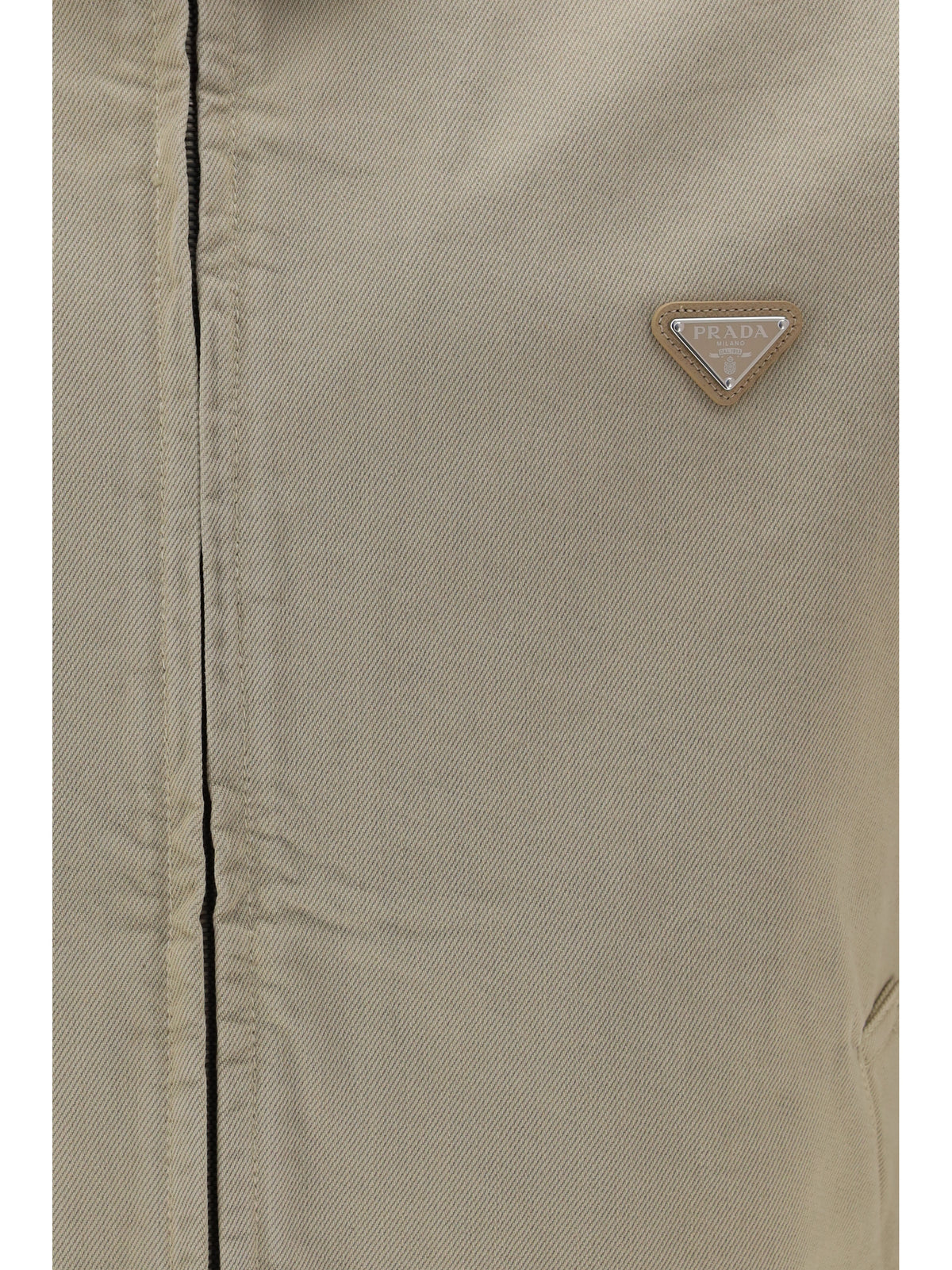 Prada Denim Blouson Jacket - Sand