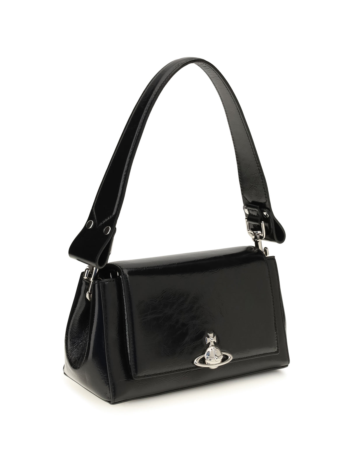 Vivienne Westwood Medium Hazel Shoulder Bag - Black