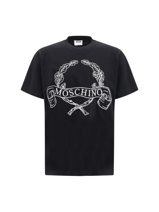 MOSCHINO Maxi Laurel Crown Embroidery T-shirt