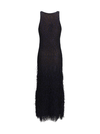 GIORGIO ARMANI Long sequin-knit Dress