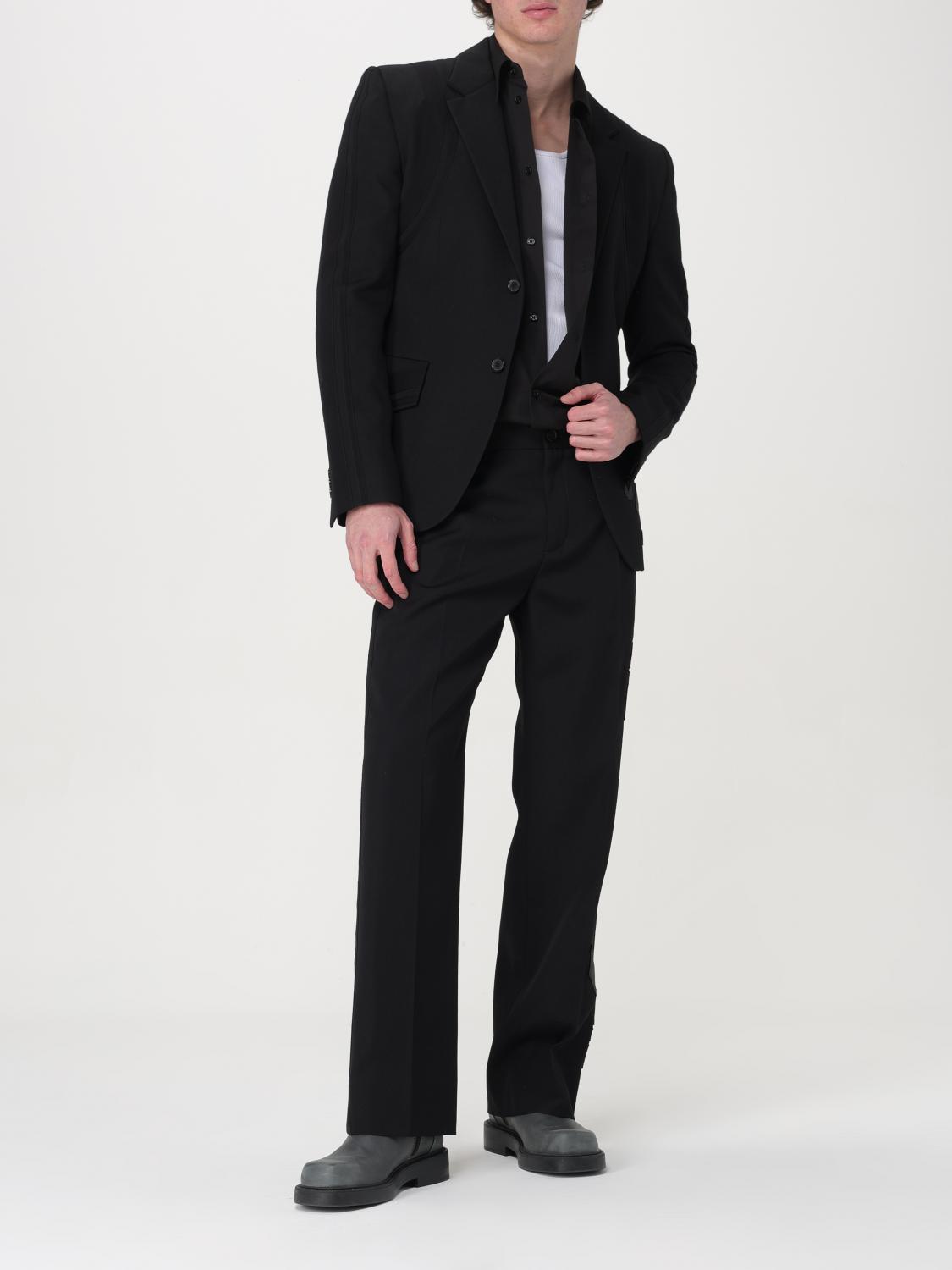Off White Pants Men Black