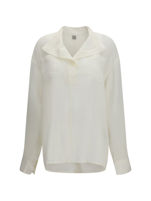 Toteme Layered-collar Shirt - Milk