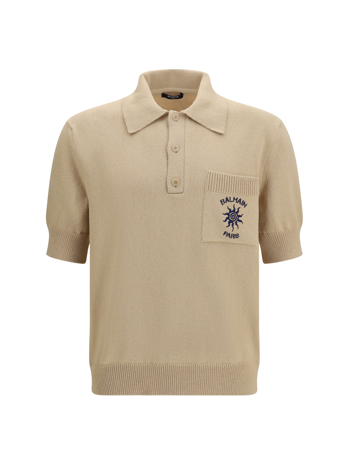 BALMAIN Cotton sun-logo Polo