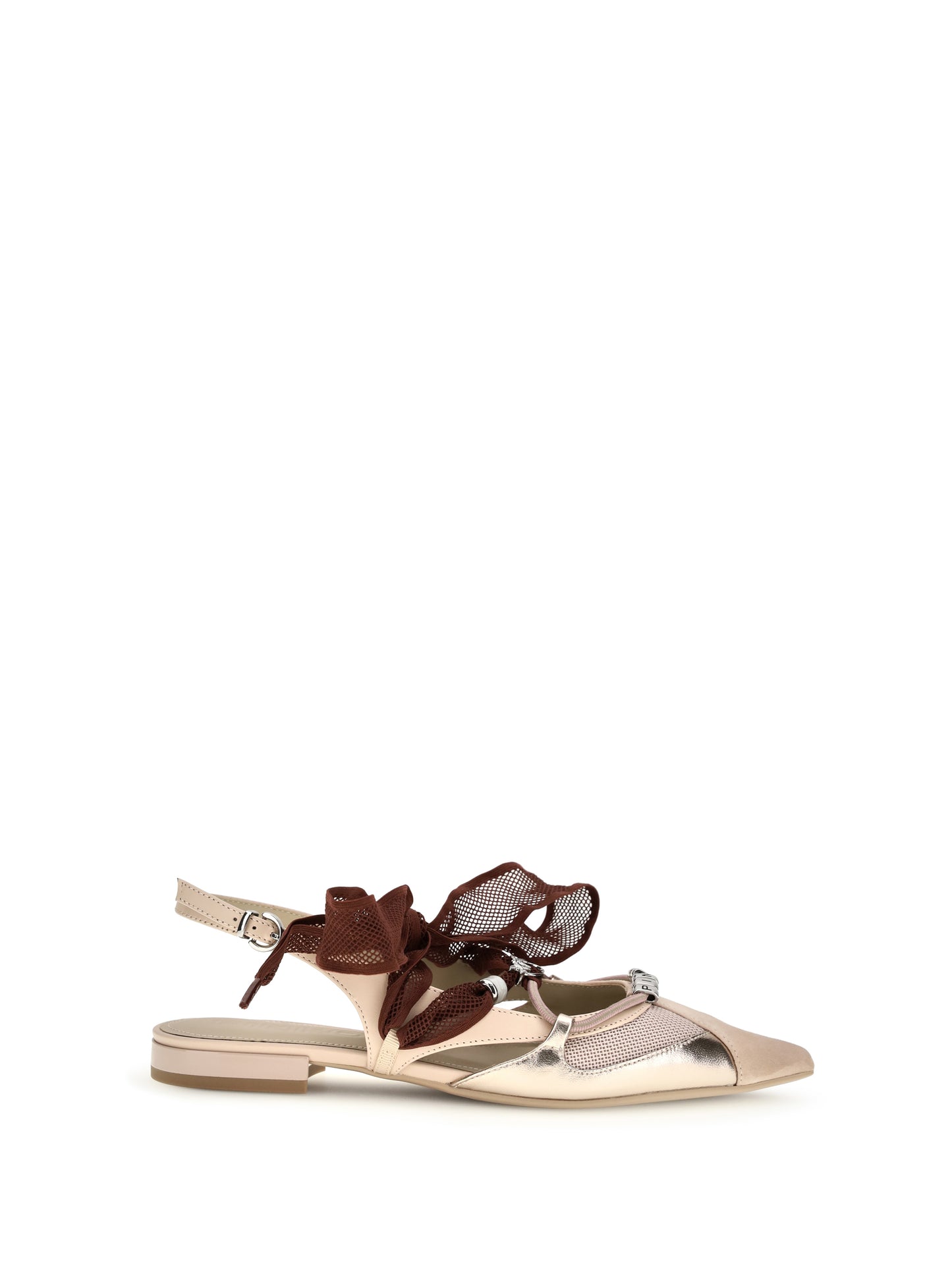 PINKO Gianira leather Ballerinas