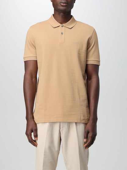 Boss Polo Shirt Men Beige