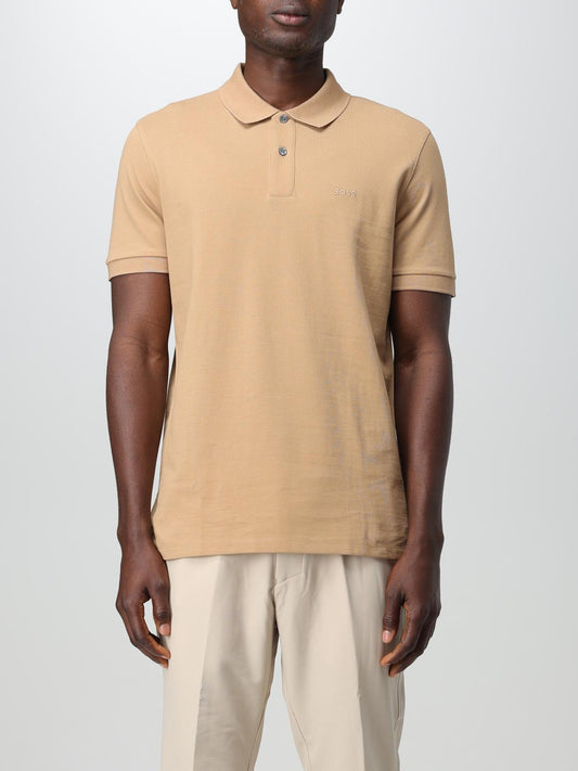 Boss Polo Shirt Men Beige