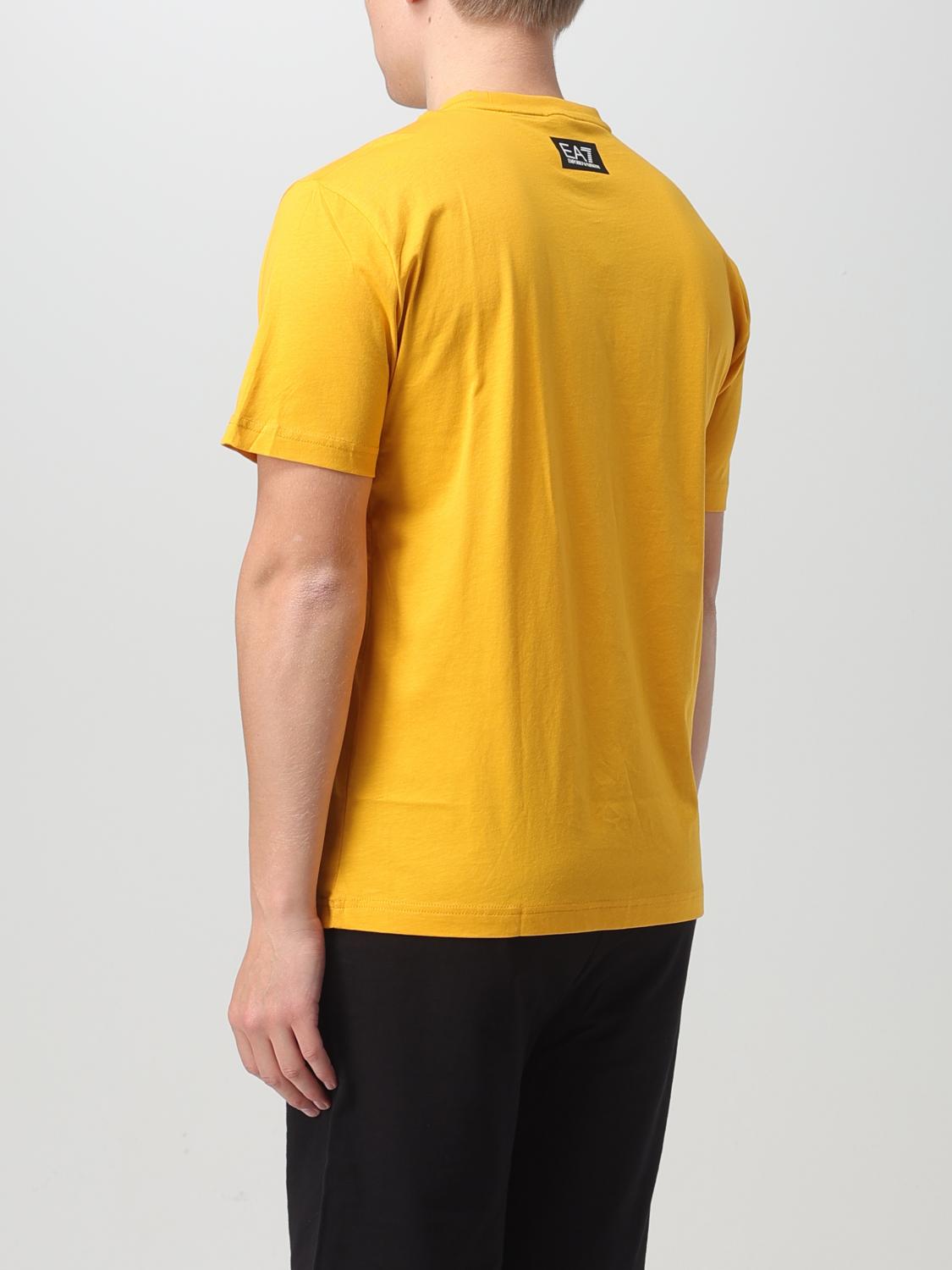 Ea7 T Shirt Men Yellow