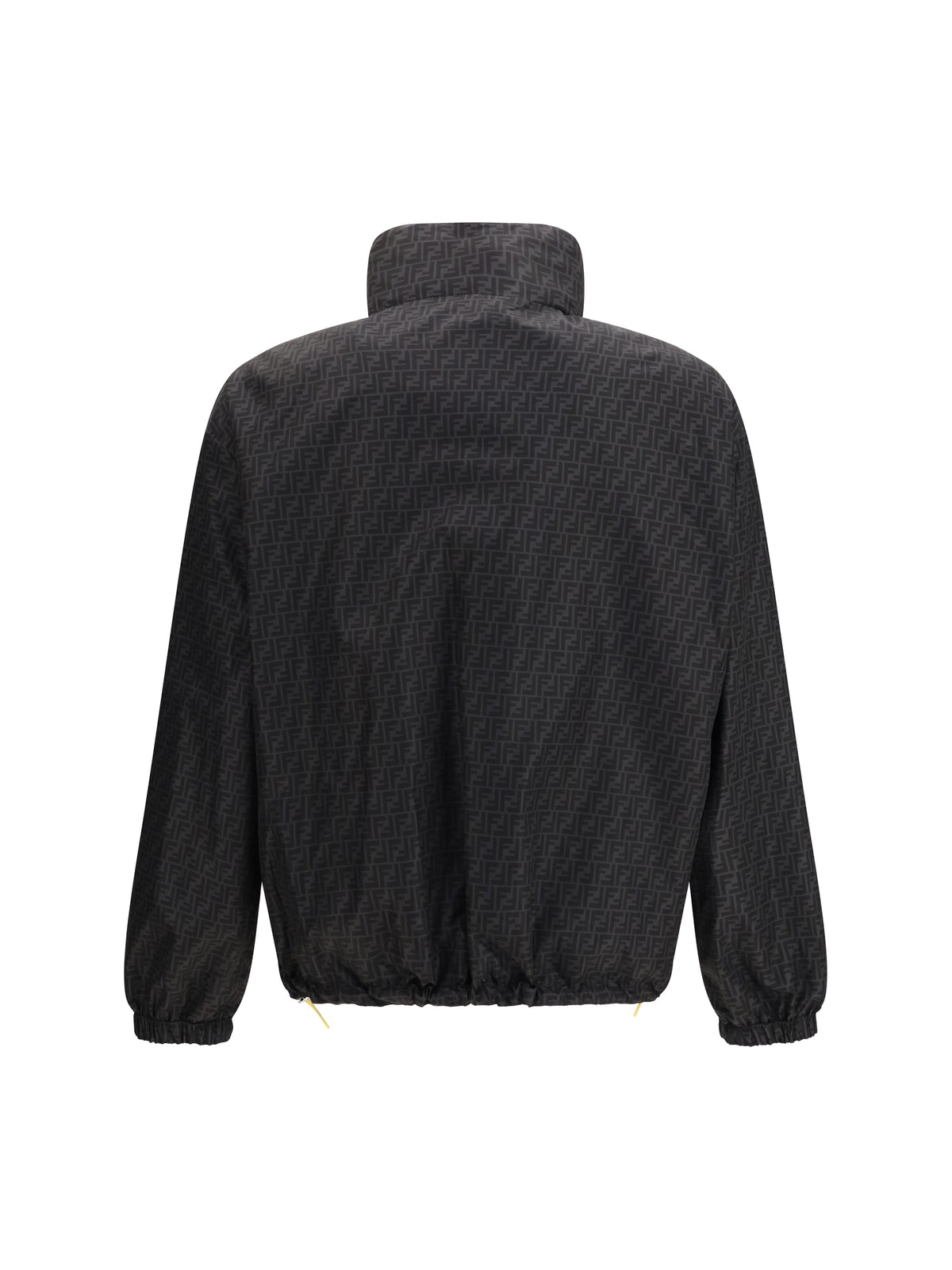 Fendi FF jacquard zipped reversible Windbreaker - Black