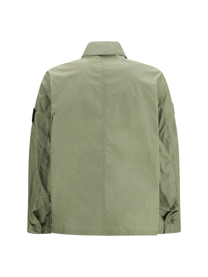 STONE ISLAND 4100054 Waxed Pigment Cotton Tela coach Jacket