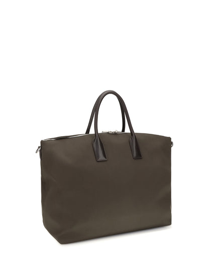Saint Laurent Oversized Bowling Travel Bag - Deep Leaf/Choco No