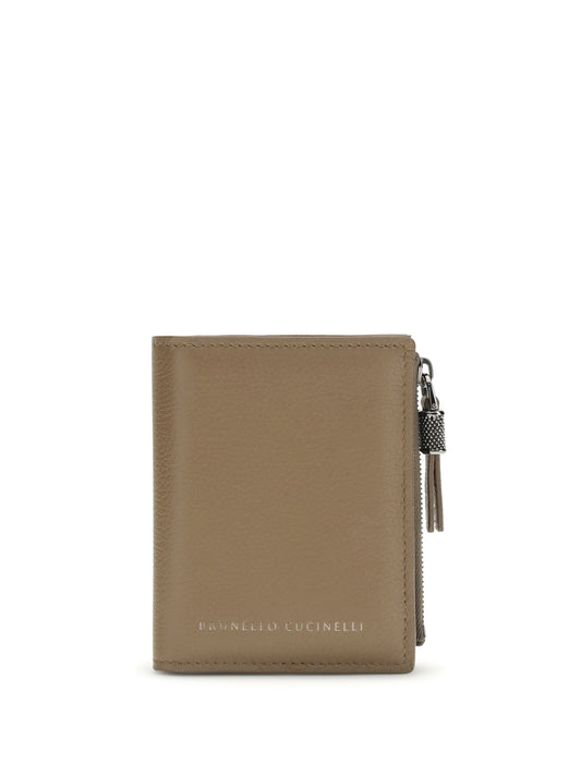 BRUNELLO CUCINELLI Leather Wallet with zip