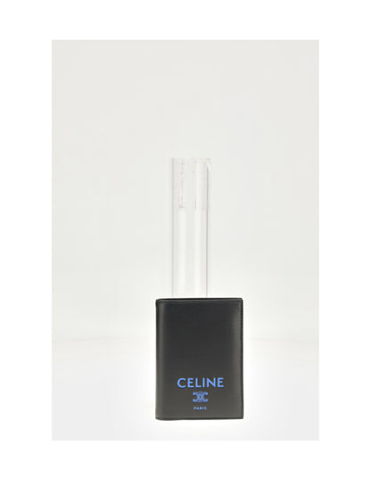 Celine PASSPORT COVER - Black / Ultra Blue