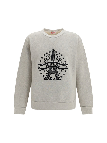 Kenzo Kenzo Eiffel Tower design cotton Sweatshirt - Pale Grey