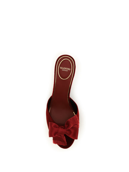VALENTINO GARAVANI Marie velvet slide Sandals