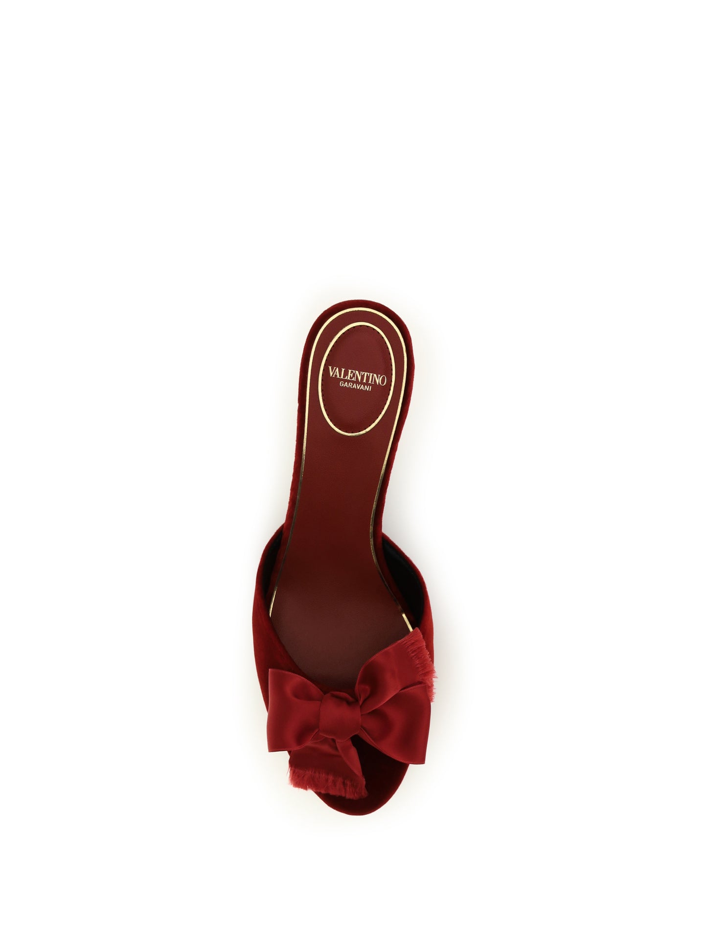 VALENTINO GARAVANI Marie velvet slide Sandals