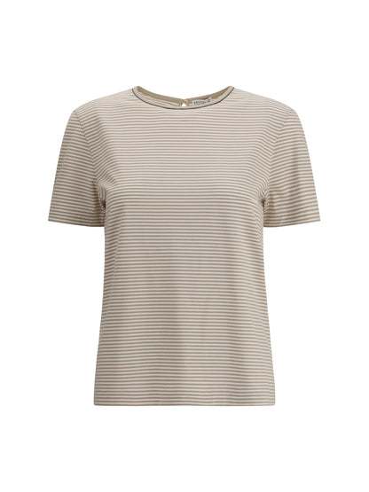 BRUNELLO CUCINELLI Striped jersey T-Shirt