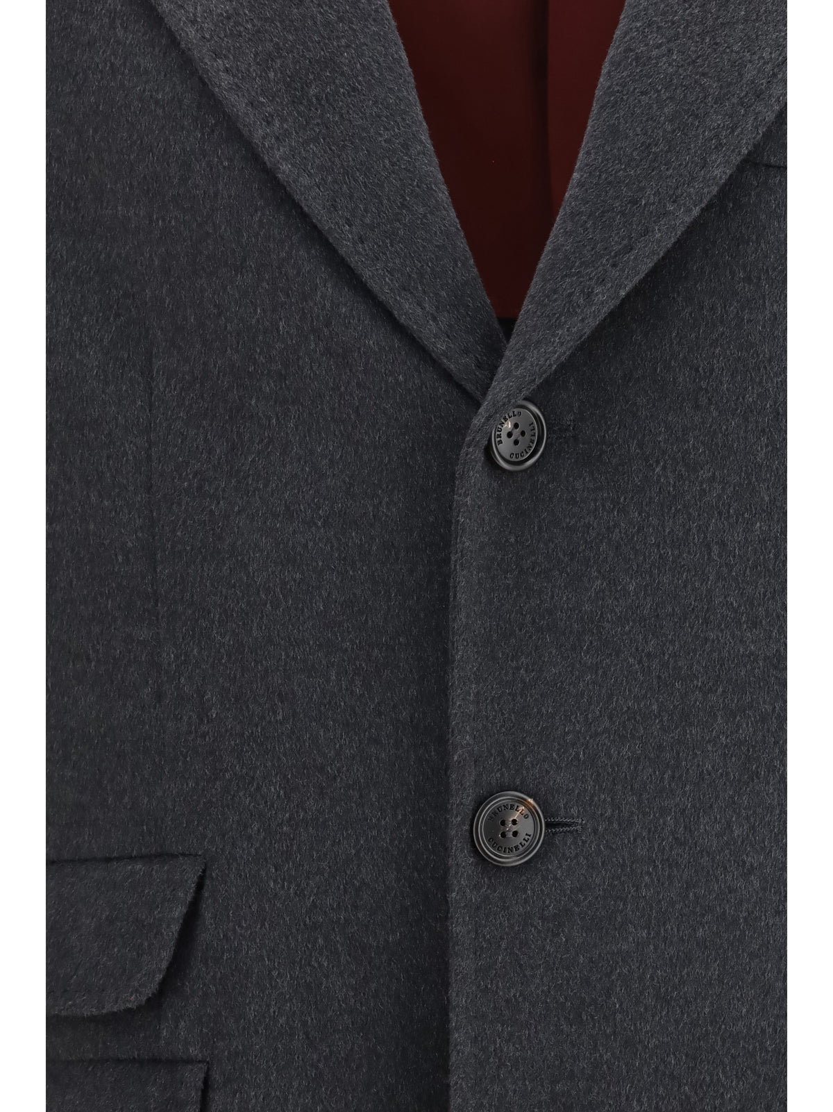 Brunello Cucinelli Cashmere Coat - Charcoal