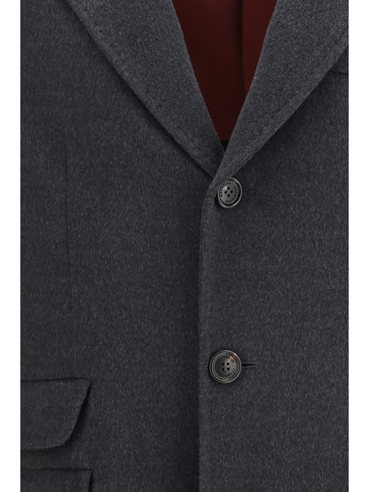 Brunello Cucinelli Cashmere Coat - Charcoal