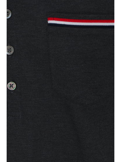 Thom Browne Short Sleeves Polo - Dark Grey