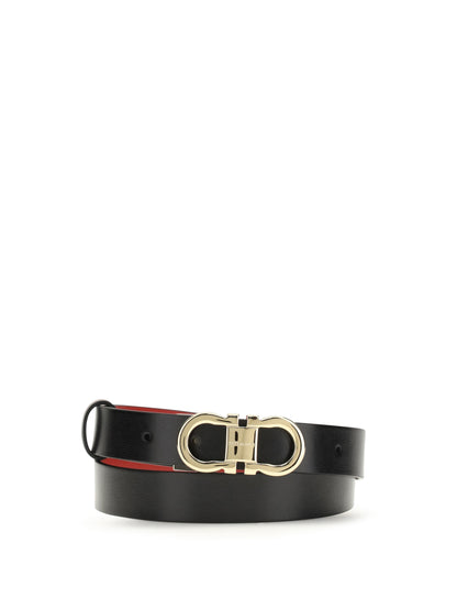 FERRAGAMO Adjustable and reversible Gancini Belt