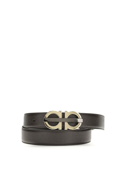 FERRAGAMO Reversible and adjustable Gancini Belt