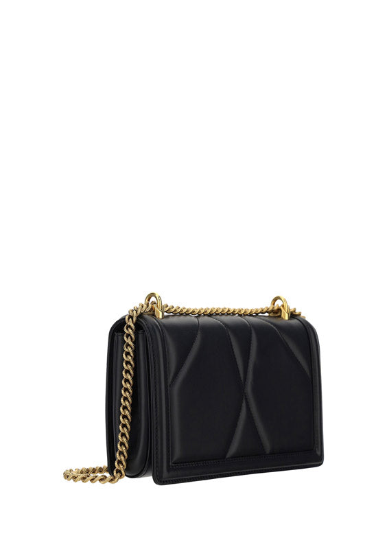 Dolce & Gabbana Medium Devotion matelassé nappa Shoulder Bag - Black