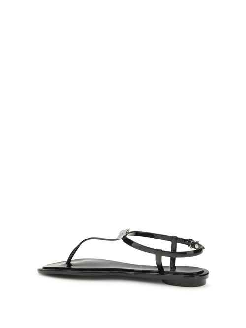 Mach & Mach Double Bow Sandals - Black