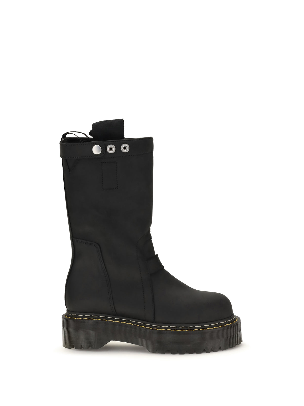 Rick Owens Quad Sole Pull On Boots - Black