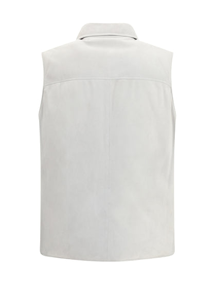 BRUNELLO CUCINELLI Padded leather Vest