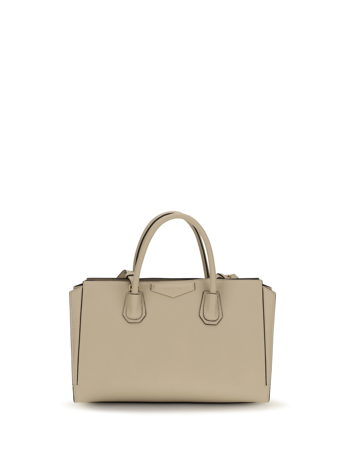 Givenchy Small Antigona Catchall glossy grained leather Handbag - Dune