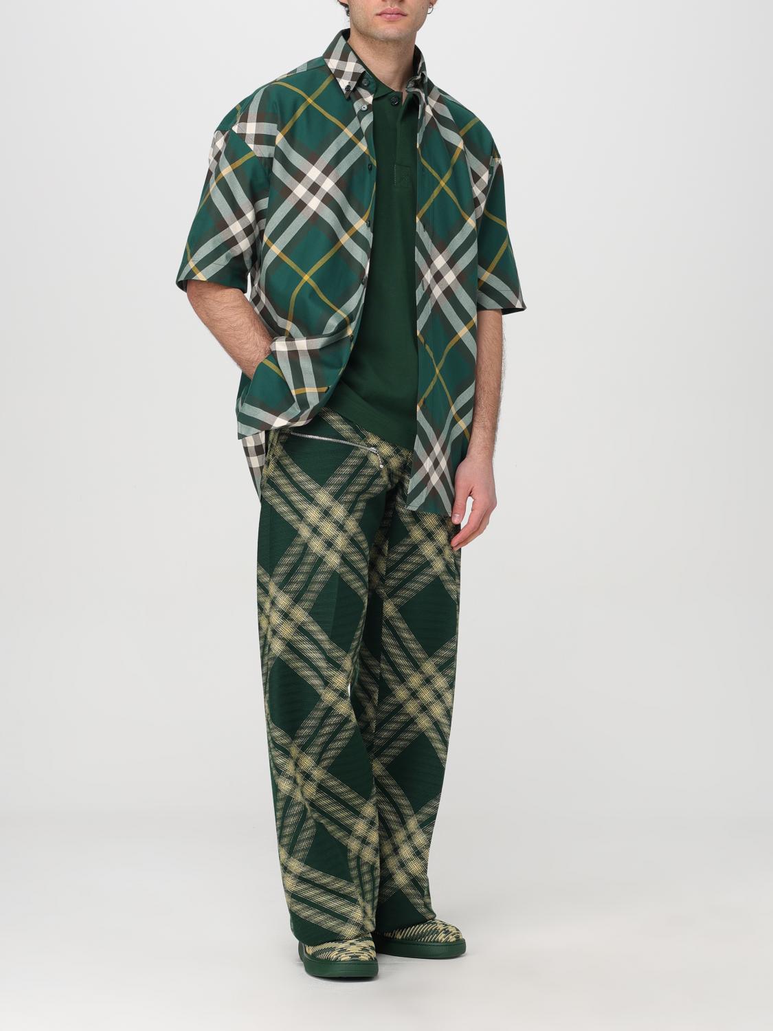 Burberry Shirt Men Green