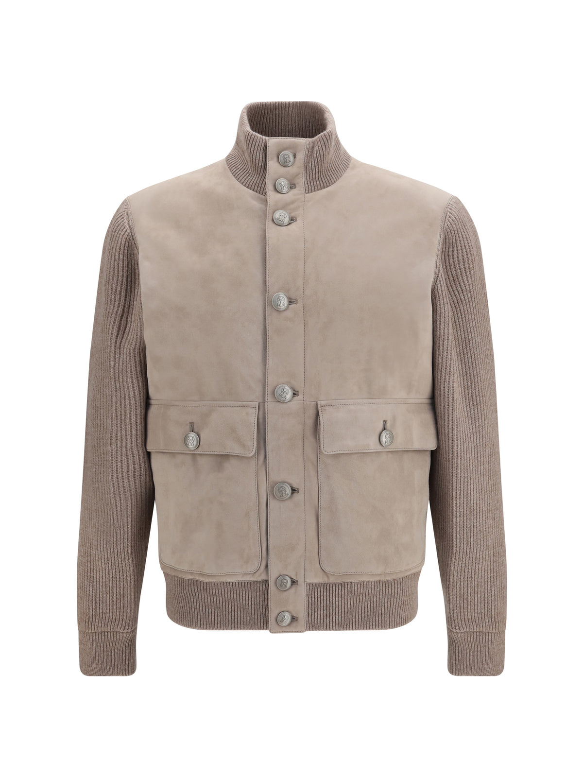 Brunello Cucinelli Suede Jacket - Marmo+Nocciola