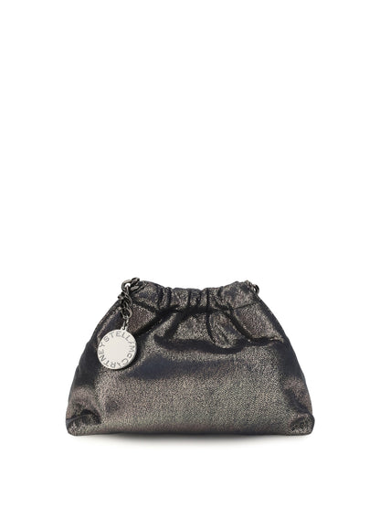 Stella Mccartney Falabella mini drawstring Shoulder Bag - Dark Navy