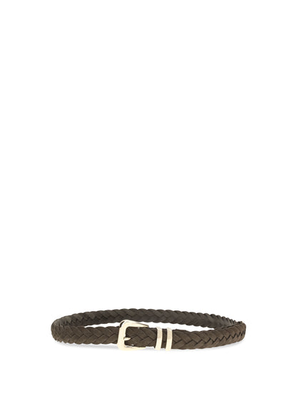 Brunello Cucinelli Leather woven Belt - Africa