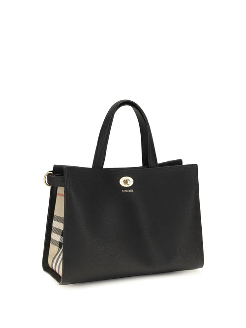 Burberry Small Cotswolds Check Tote Bag - Black