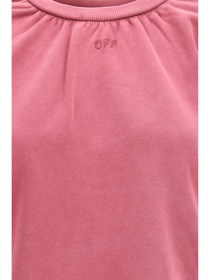 Off-White Off Stamp balloon crewneck Sweatshirt - Fade Out Hawthorn Rose Hawthorn Rose