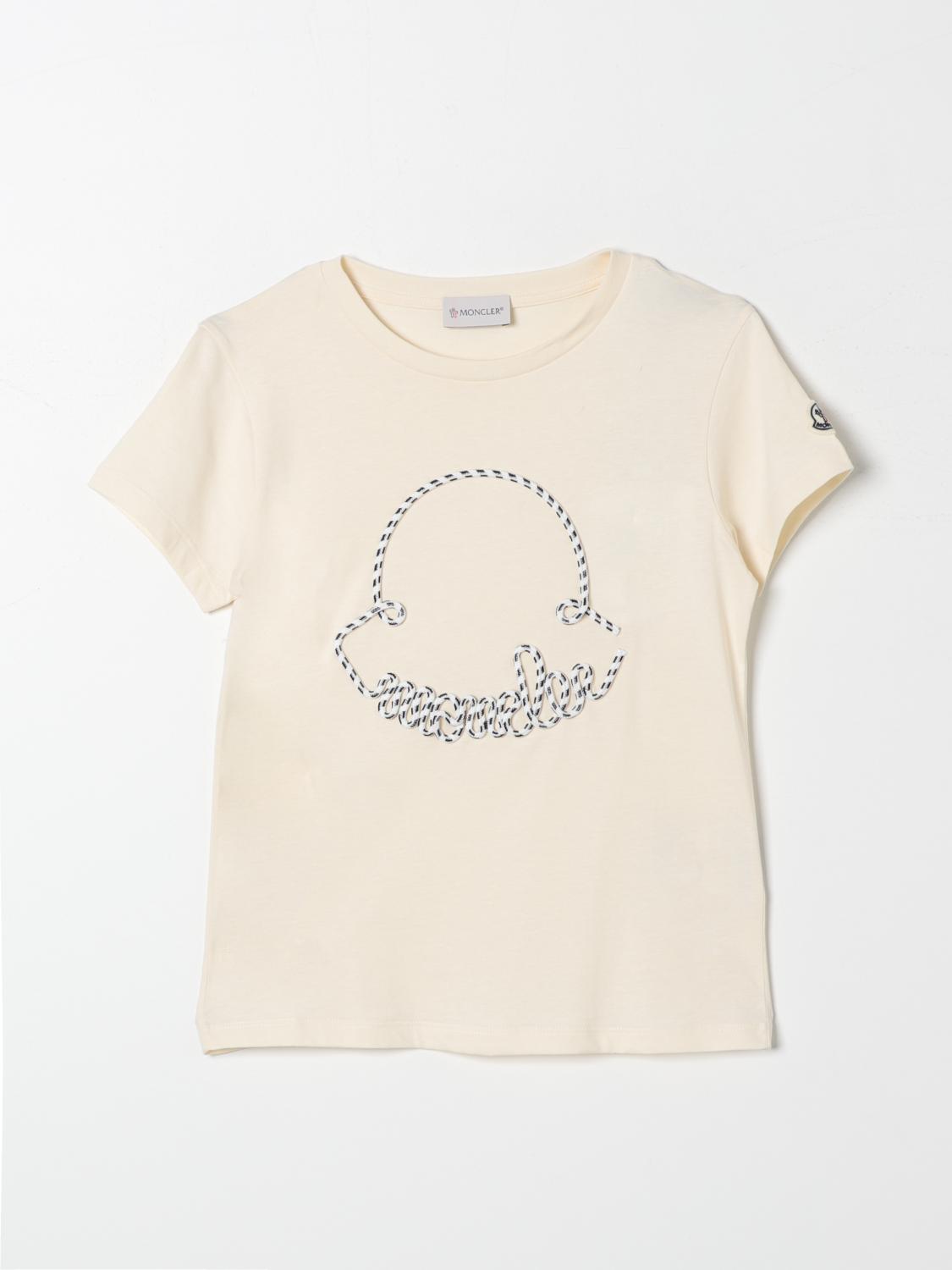 Moncler T Shirt Kids Cream