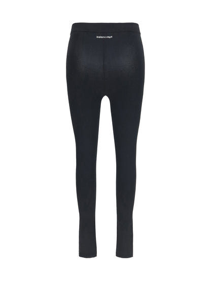 Balenciaga High-rise Leggings - Black