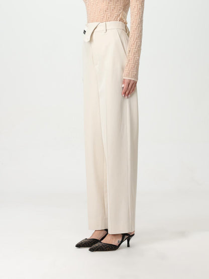 Fendi Pants Woman Beige