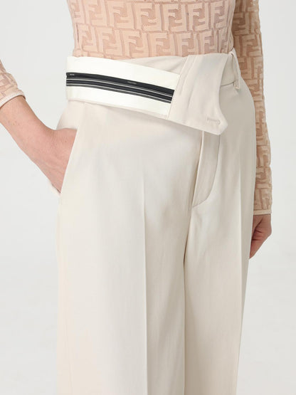 Fendi Pants Woman Beige