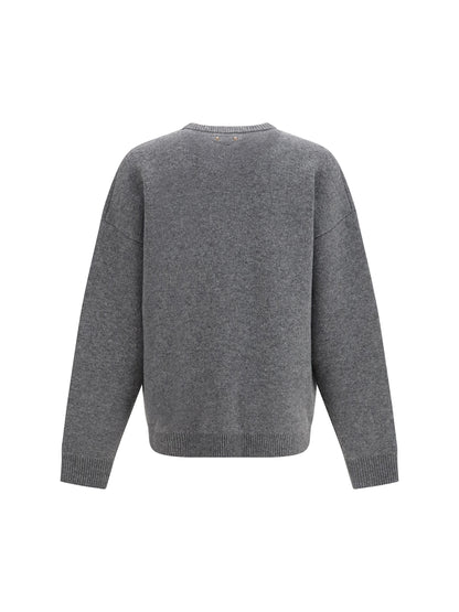 Balenciaga Wool crewneck Sweater - Anthracite
