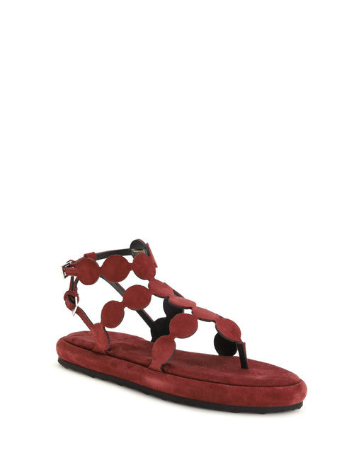 Pierre Hardy Suede Sandals - Suede Calf Carmine