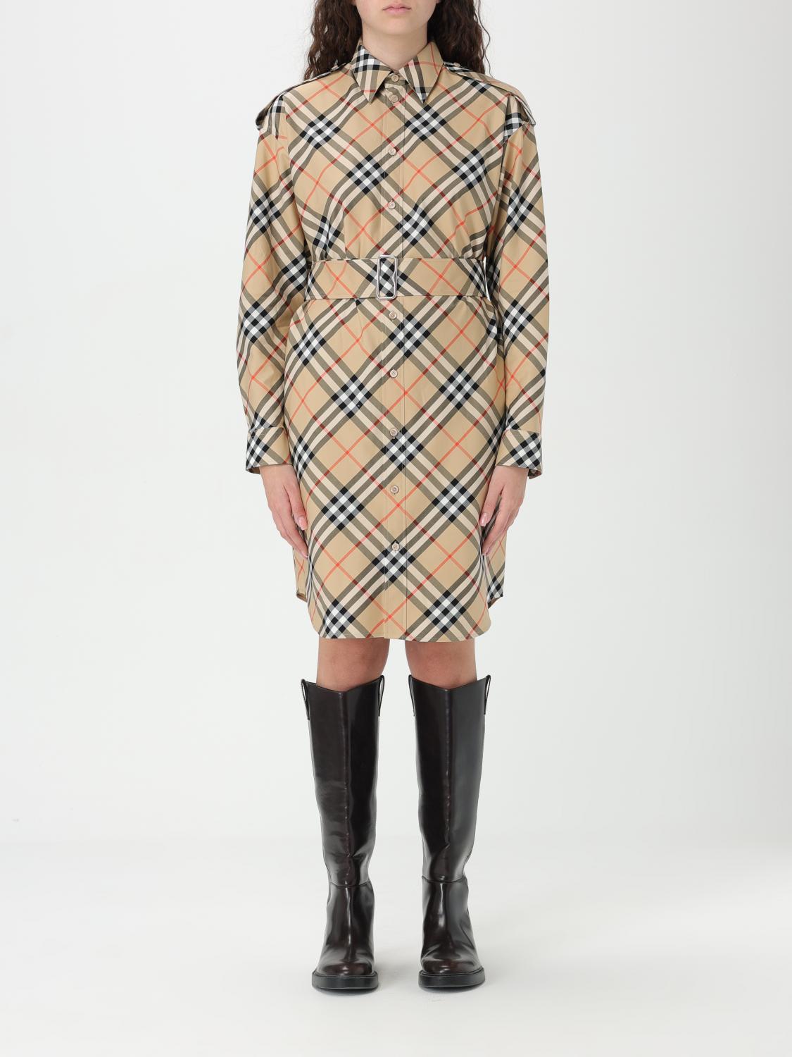 Burberry Dress Woman Beige